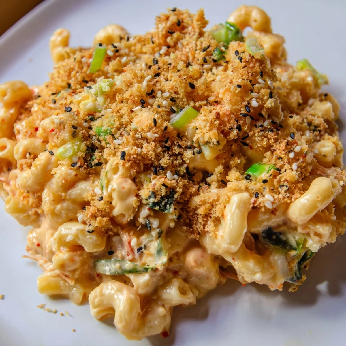 Spicy Kimchi Mac Cheese