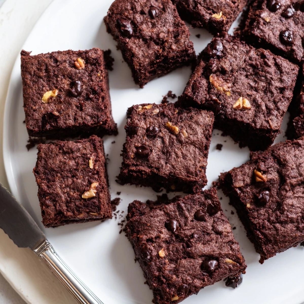 Fudgy zero-waste brownies, vibrant with chocolate, easy to make and enjoy!