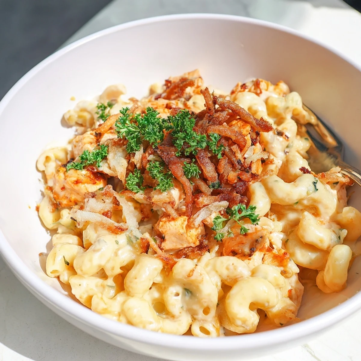 Honey BBQ Chicken Mac Cheese