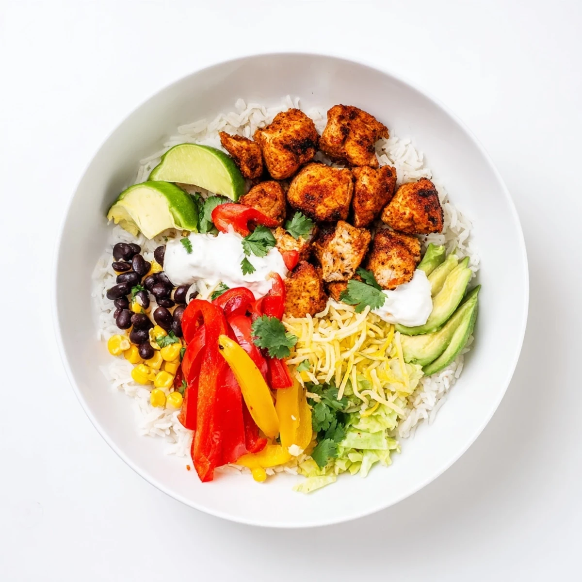 Sheet Pan Chicken Burrito Bowl