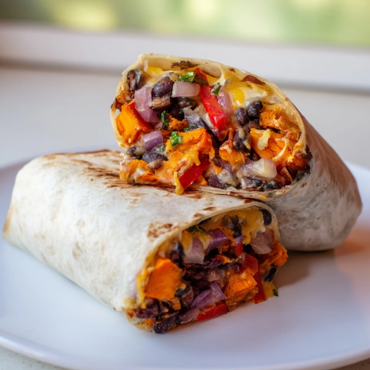 Sweet Potato Black Bean Burrito