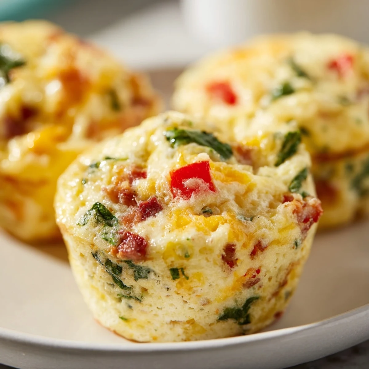 Warm, cheesy One-Pot Breakfast Casserole Muffins, a hearty and convenient grab-and-go breakfast option.