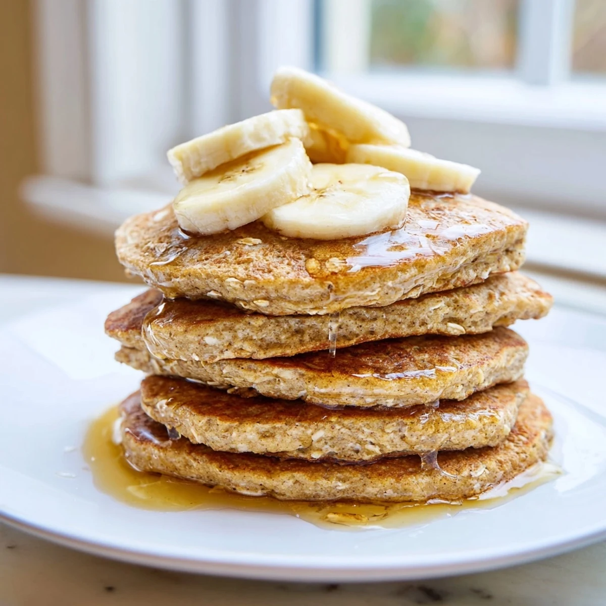 Banana Oat Pancakes