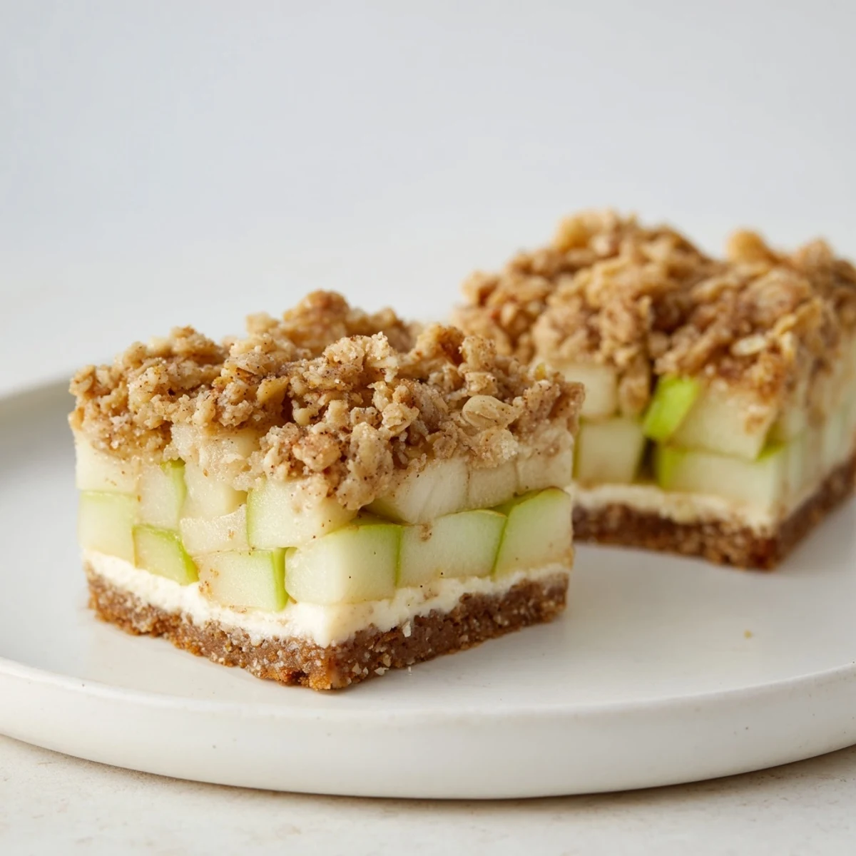 Apple Crisp Cheesecake Bars
