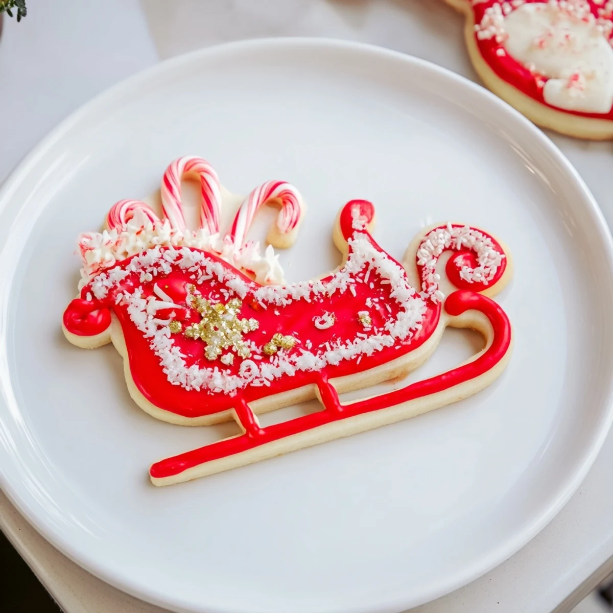 Santa's Sleigh Cookie Display
