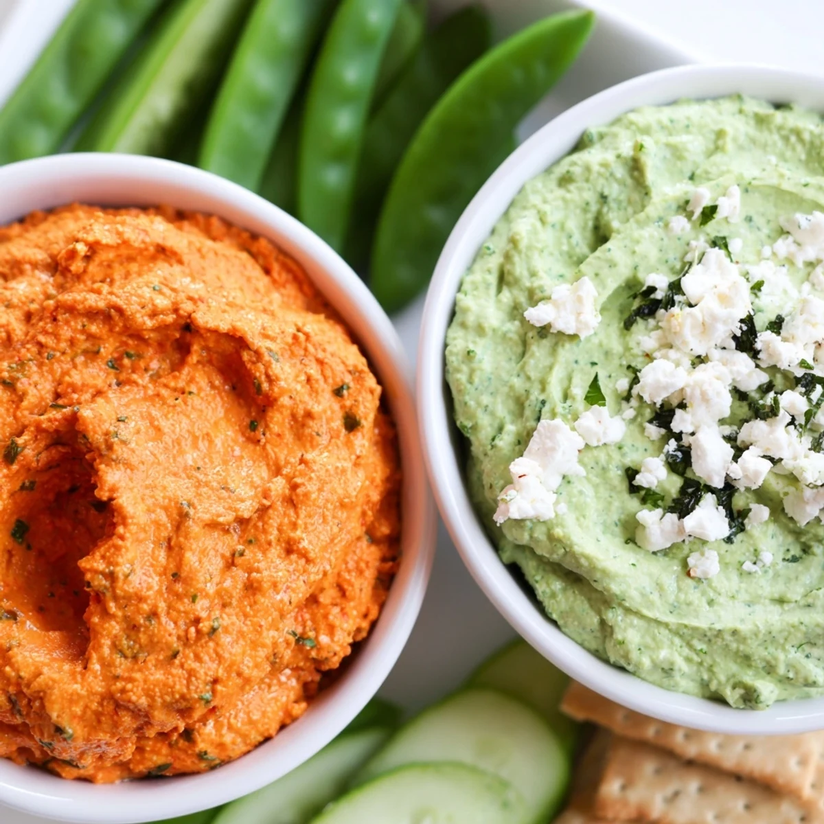 Festive Red and Green Dip Duo