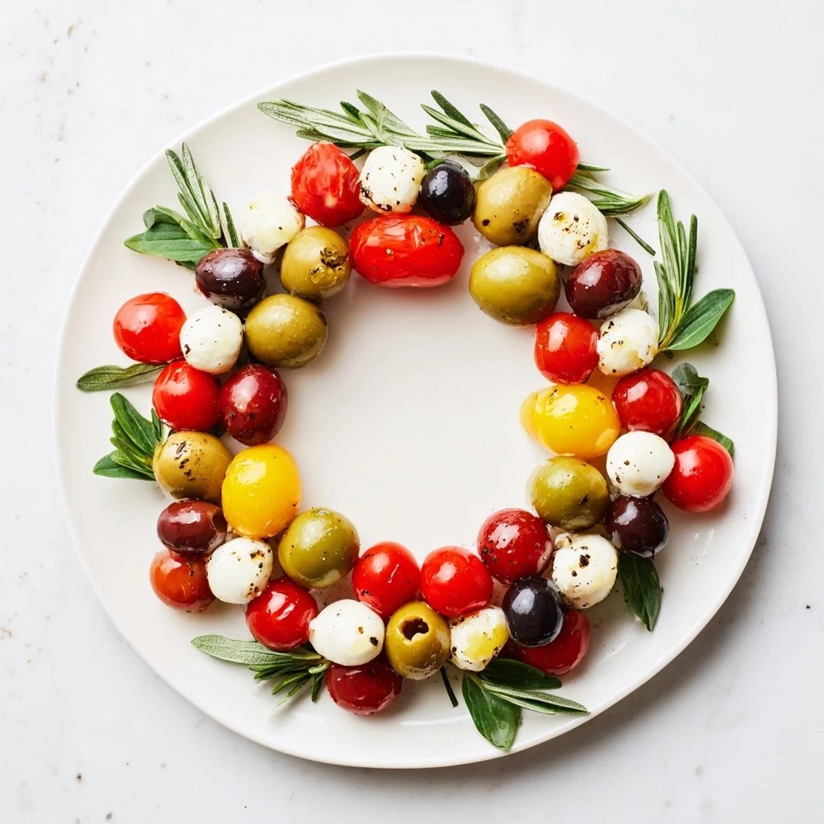Olive Cherry Tomato Wreath