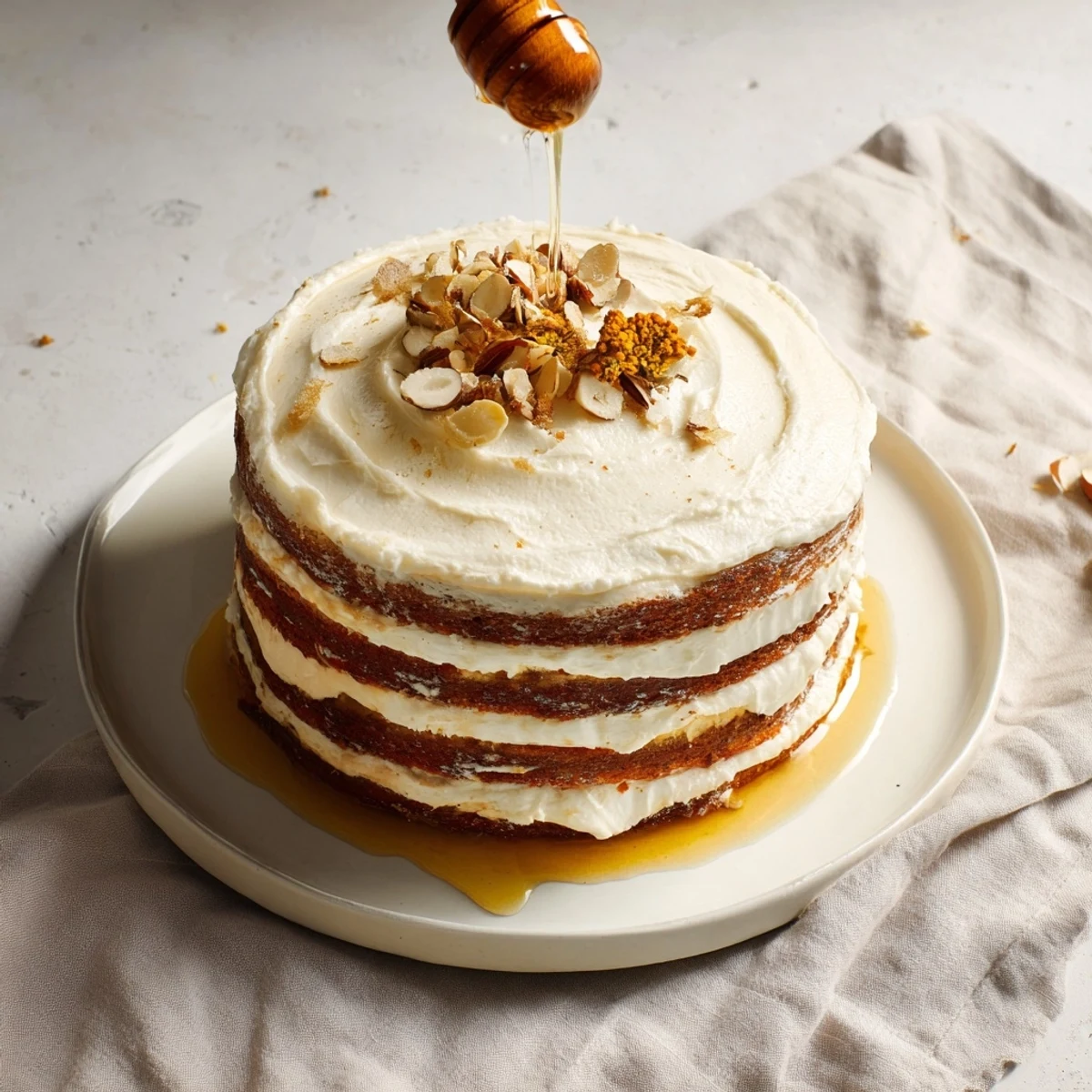 Honey-Drip Layered Cake