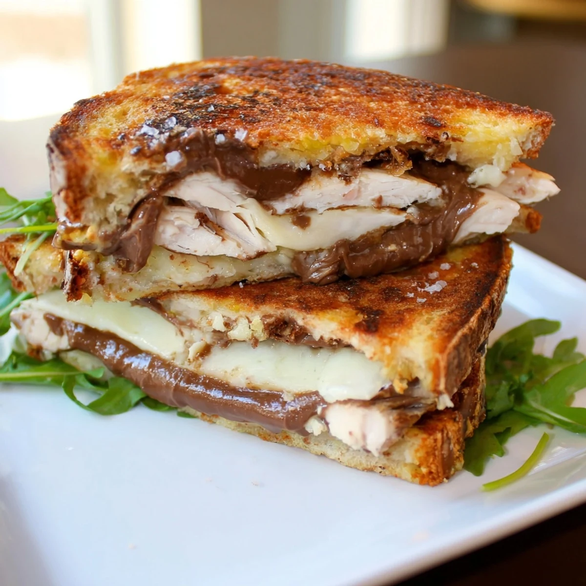 Nutella grilled chicken cheese