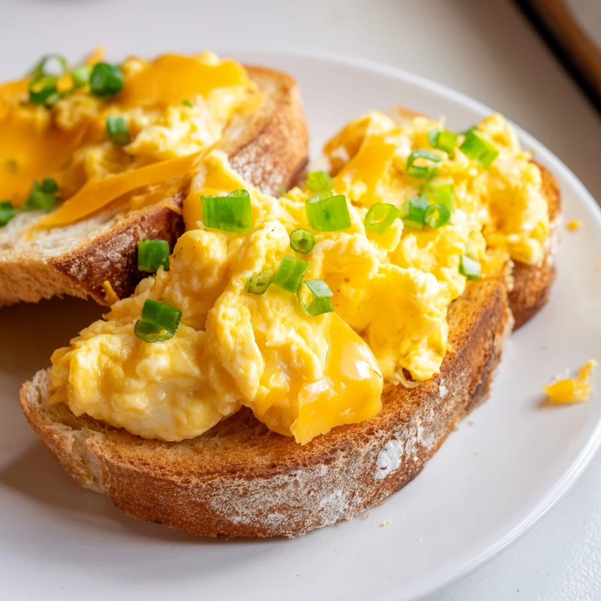 Fluffy eggs and melted cheddar make this one-pan egg breakfast sandwich a perfect morning treat.