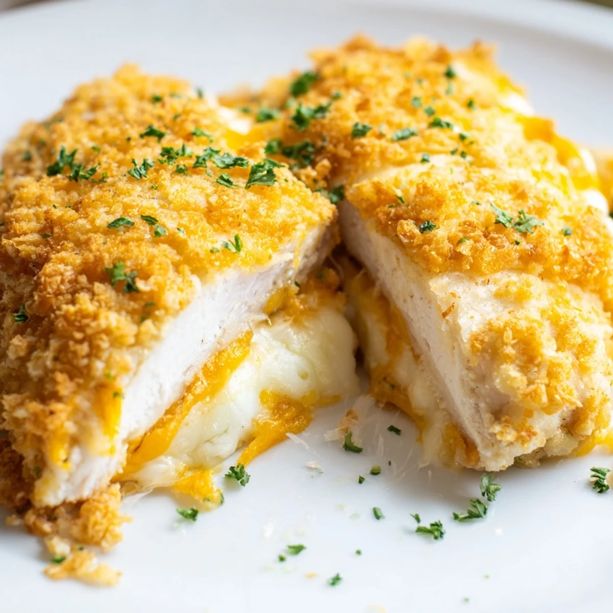 Golden, bubbly Cheesy Baked Chicken Breast, a comforting American classic ready in under an hour.