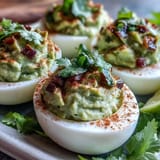 Guacamole Stuffed Deviled Eggs