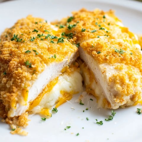 Golden, bubbly Cheesy Baked Chicken Breast, a comforting American classic ready in under an hour.