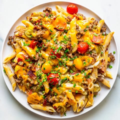 Bacon Cheeseburger Pasta Bake