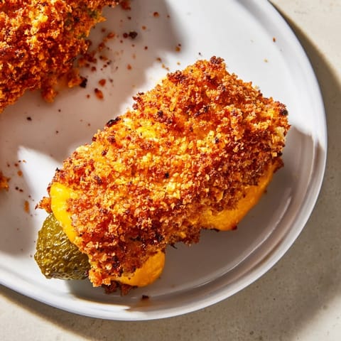 Crispy Cheese Wrapped Pickles