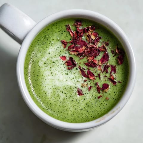 Cozy Peppermint Matcha Latte