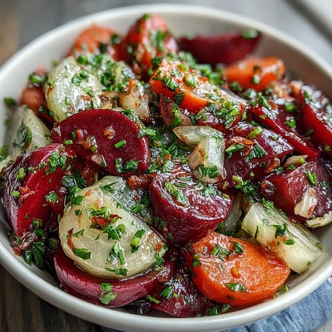 Cucumber Radish Salad with Dill Vinaigrette - Crisp cucumbers and peppery radishes in a bright, herby dill dressing.