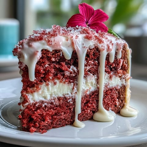 Elegant bridal shower cake featuring pink velvet layers infused with rosé wine, topped with creamy cream cheese frosting and shimmering gold drip decoration.