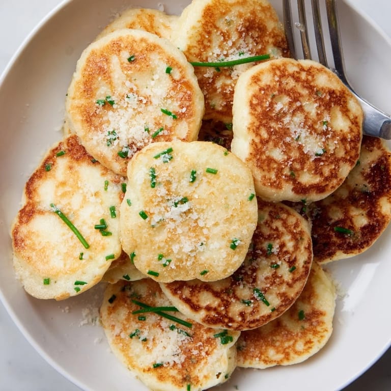 Fluffy drop scones infused with truffle oil, served warm with butter or cheese.  