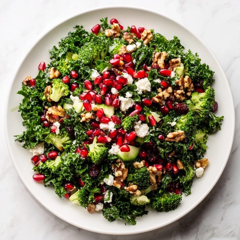 Freshly tossed Chopped Christmas Tree Salad, a colorful vegetarian dish ready for holiday meals.