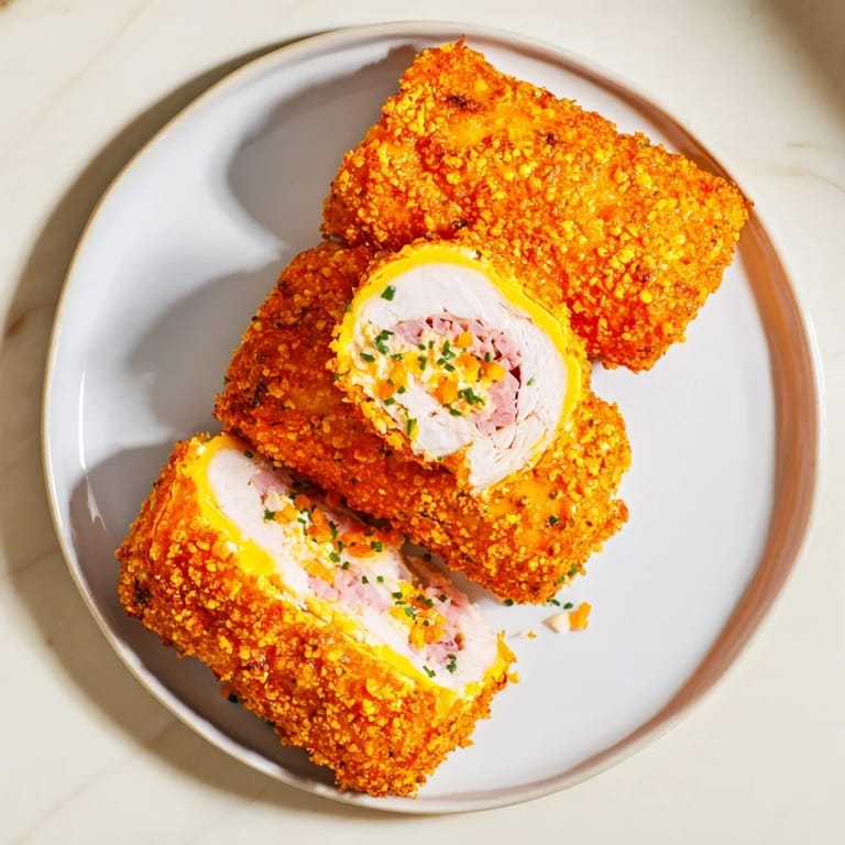 Close-up of crispy, savory Crispy Chicken Greggs Egg Rolls, perfect party food, bursting with flavor.