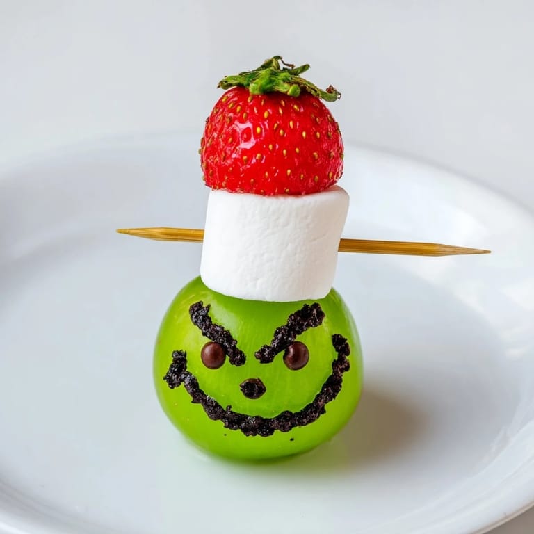 This easy Grinch Snack uses fresh grapes, is a playful, festive, sweet, and fun holiday treat.