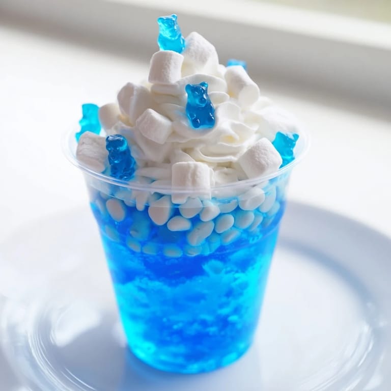 Delicious snow globe Jello cups, a perfect holiday dessert, featuring clear layers of gelatin and festive sprinkles.